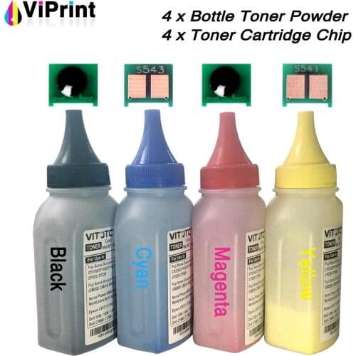 4 Color CB540A CB541A CB542A CB543A Compatible toner powder for HP CM1300 CP1210 CP1215 CP1510 CP1515 CP1518 with 4 reset chip