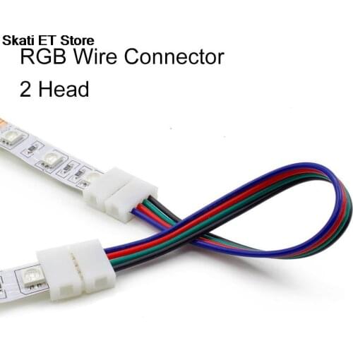Light strip fast connector2/3/4/5 Pin LED Strip Connector for 8mm 10mm 12mm 3528 5050 5630 RGB RGBW LED Tape Light to Wire Pack