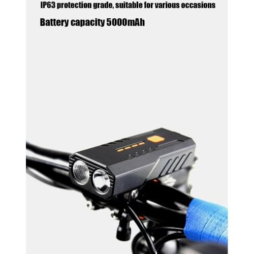 Bicycle mountain bike headlight night riding USB charger with 2020 power bank battery riding equipment 2400MAH5000MAH