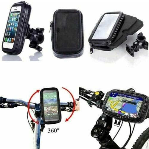 360° Bicycle Bike Motor Waterproof Phone Case Mount Holder Cell Mobile Phone Bag Phone Mount Bags Case Cycling Accessories