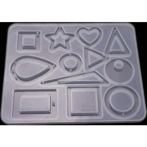 1pcs Multi-Style Silicone Resin Mold DIY Necklace Jewelry Charms Pendant Tool For DIY Jewelry Accessories Making