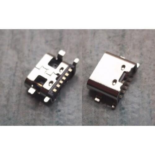 10pcs/lot Micro Usb Jack 3.1 Type-C 6Pin Connector For Mobile Phone replacement