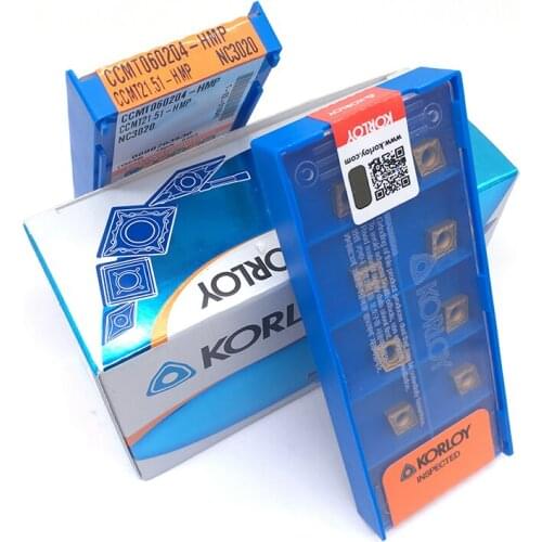 100PCS Inserts Original CCMT060204 HMP NC3020 Internal Turning Tool Carbide Insert Processed Steel Lathe Cutter Tools With Box