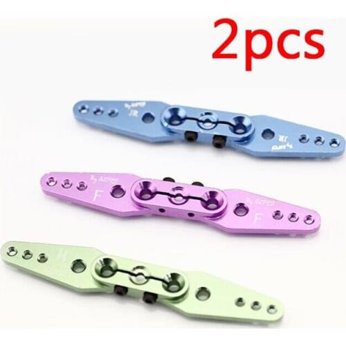 2 Pcs 23T/24T Long Straight Servo Horn Steering Arm Rocker for JR/SANWA/KO/HIREC Servo of DIY RC Car/Airplane/Boat Model