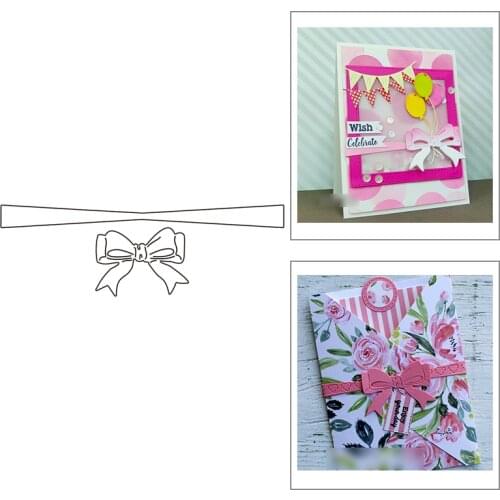 2021 New Banners and Bowknot Metal Cutting Dies For Mould Cut Craft Making Decoration Greeting Card Scrapbooking DIY No Stamps