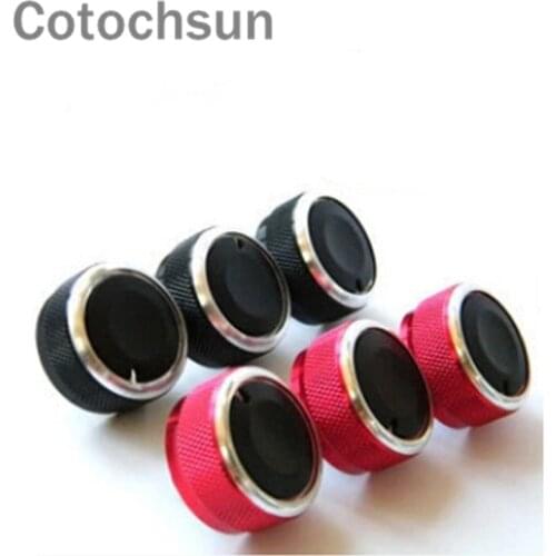 3pcs/set Car styling Air Conditioning Installation heat control Switch knob AC Knob car accessories for Suzuki SX4 Swift