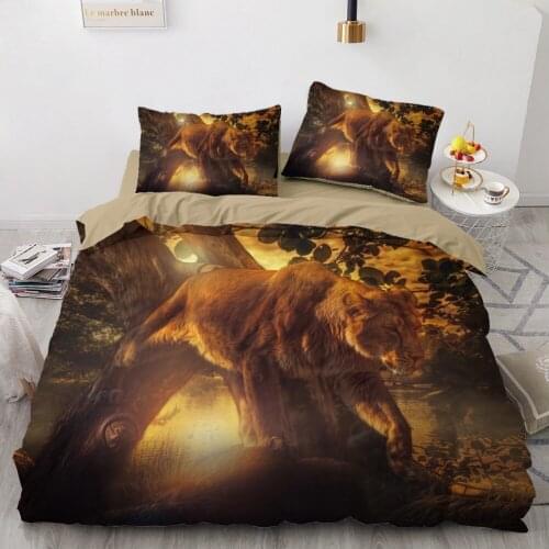 3D Bedding Sets Lion Camel Duvet Quilt Cover Set Comforter Bed Linen Pillowcase King Queen Full Size 220*260cm Home Texitle