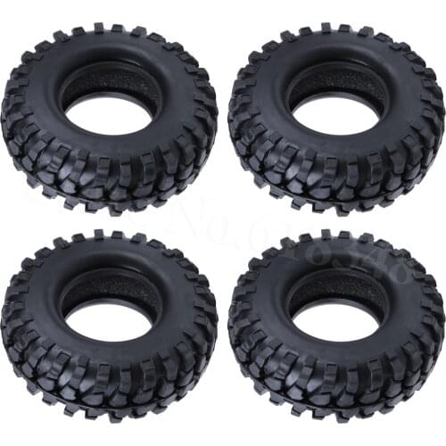 4Pcs/Lot 106mm/ 4.17'' Rock Crawler Truck Tyre Tire With Foam Inserts For 1/10 Scale Climbing RC Car Replacement Parts