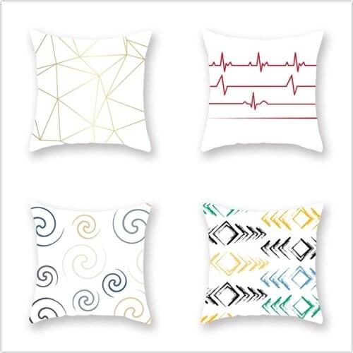 45*45CM Geometric Combination Cushion Cover Throw Pillow Car Home Decoration Sofa Bed Decorative Pillowcase