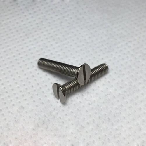5pcs M1.4 titanium slotted flat head screw bolt one word countersunk screws bolts TA2 pure Ti fastener 3mm-6mm length