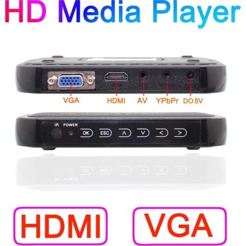Free Shipping!HD601 3D HDD Media Player Full HD 1080P AV HDMI VGA SD USB H.264 RM MKV,Flac,Ape external USB HDD UP TO 2TB HDD