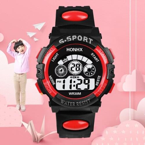 Adult Children Watch Sport Kids Watches Waterproof LED Digital Watch For Kid Children Student Girl Boy Casual Wristwatches Gifts