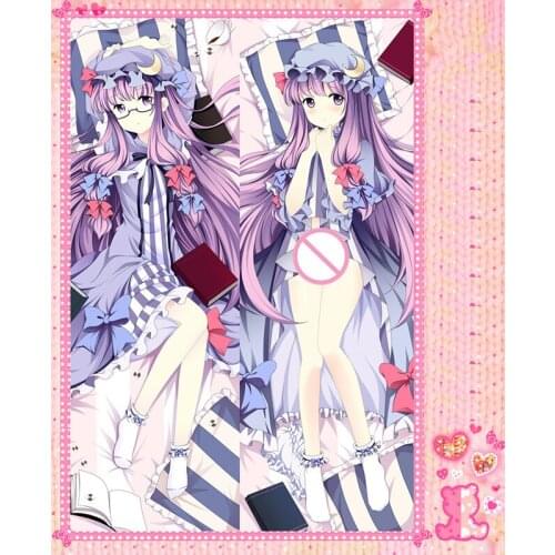 Anime Cartoon TouHou Project Peachy Poly Microfabric Double Bolster Hugging Pillow Case Cover Pillowcase Peach Skin 2 Way 61050