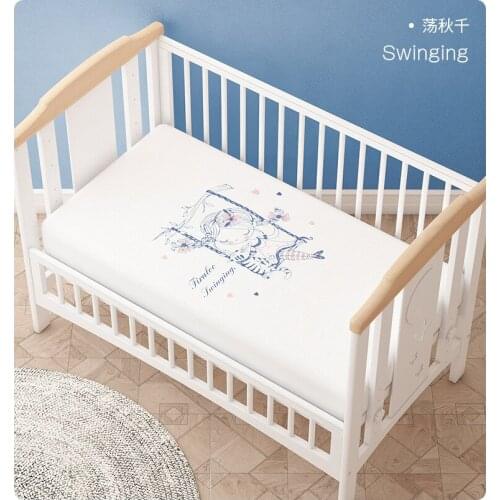 Elastic Sheet Portable Mini Baby Mattress Cover Super Soft Material Cotton Pattern Cartoon Baby Bedding Bedspread for Children