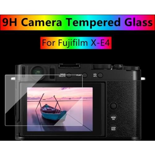 2PCS Fuji XE4 Camera Glass 9H Hardness Tempered Glass Ultra-Thin Full Cover Screen Protector for Fujifilm X-E4 xe4 x-e4