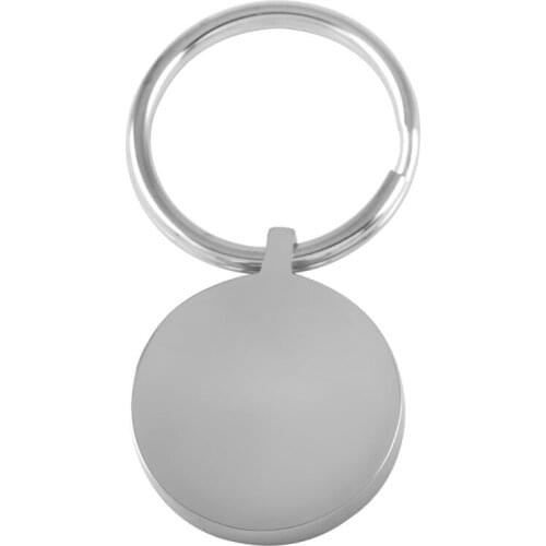 IJK0038 316L Stainless Steel Keychain Wholesale,10 Piece Oval Key Chain and 10 Piece Round Key Chain