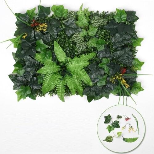 Fake Plants Wall Decor Grass Panels Garden Decor Landscape Artificial Fence Vertical Green Artificial Grass Wall Boxwood Hedge