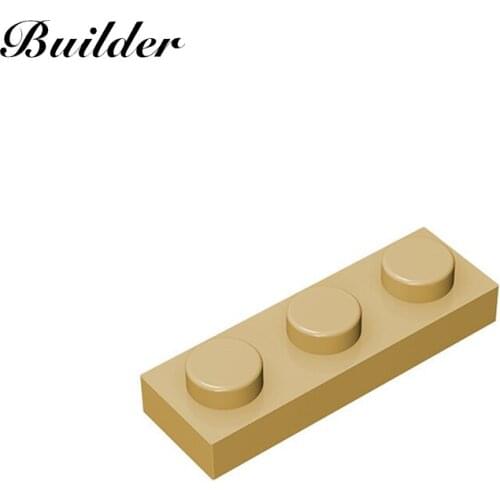 Little Builder 3623 MOC Thin Figures Bricks 1x3 Dots 10pcs Building Blocks DIY Creative Assembles Particles Toys for Children