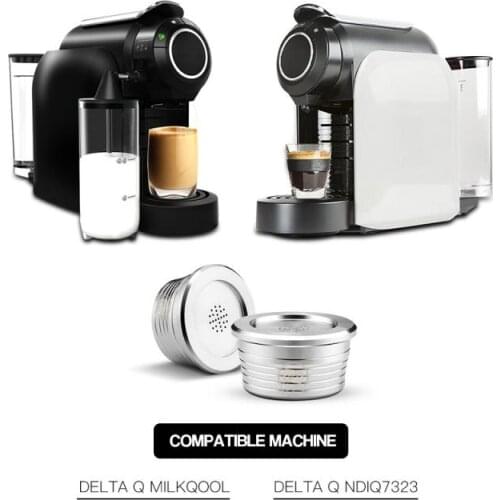 Stainless Steel Reusable Coffee Capsules Metal Filter Coffee Pod Compatible With DELTA Q/Detaco European Small Coffee Machine