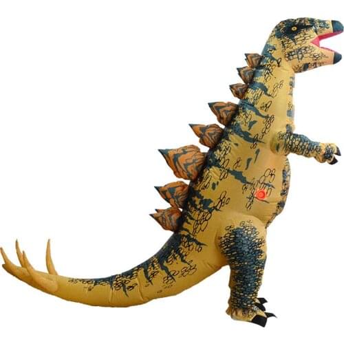 Adult Stegosaurus Dinosaur Inflatable Costume T REX Costumes Blow Up Dress Mascot Cosplay Costume For Men Women Dino Cartoon
