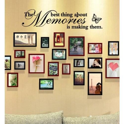 2018 new The Best Thing About Memories is Making Them Removable Art Vinyl Mural Home Room Decor Wall Sticker Family DIY Decor