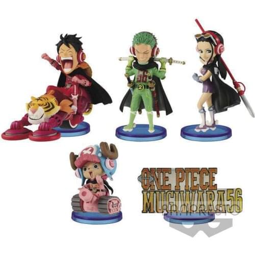 NEW hot 8cm 5pcs/set Jelma 66 Luffy Nico Robin Tony Chopper action figure collection toys Christmas gift with box