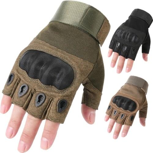 Outdoor Tactical Gloves Military Airsoft Sports Half Finger Mittens Men Women Combat Fingerless Gloves Shooting Hunting Gloves