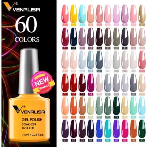 Luxury Color Nail Gel Venalisa Gel Nail Polish Lacquer Soak Off UV LED Long Lasting Nail Gel Varnish Good Price Super Gel Polish