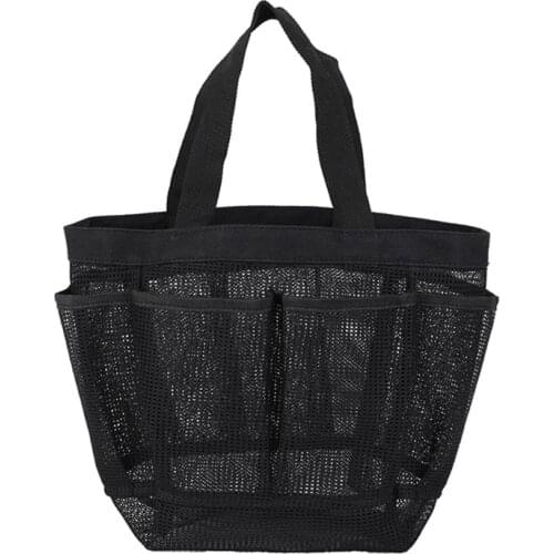 X7XD Multi-pocket Mesh Shower Caddy Tote Bag Hanging Portable Toiletry Bag for Men and Women College Dorm Essentials Quick