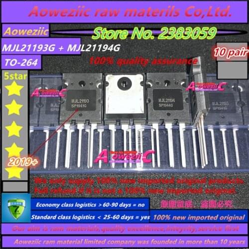 Aoweziic 2019+ 100% new imported original MJL21193G MJL21194G MJL21193 MJL21194 TO-264 high power tube audio paired tube