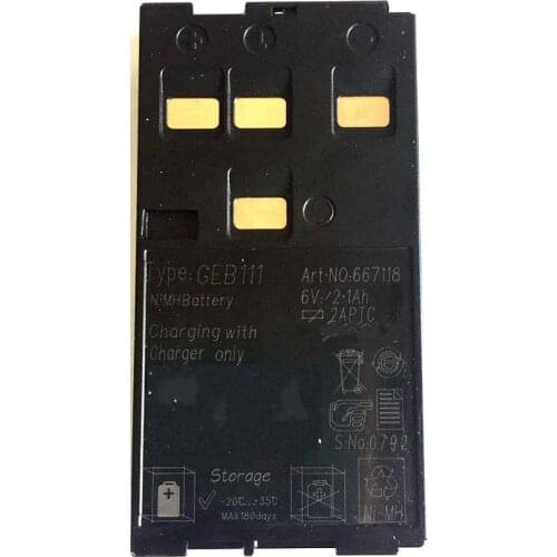 Brand NEW GEB111 Battery Survey Instrument Battery NiMH 6V 2.1Ah For TPS TC series GS series SR Series Free Shipping