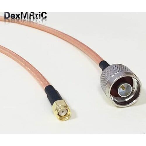 WIFI antenna extension cable RP SMA male female pin switch N type male RG142 cable 50cm 20" low loss