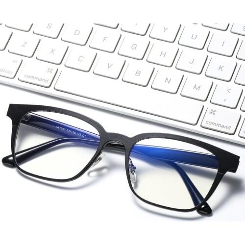 Ultralight Women Men Square Full-rim 5 Colors Retro Fashion Eye Frame Cancustom Made Myopia Lenses and Reading Glasses