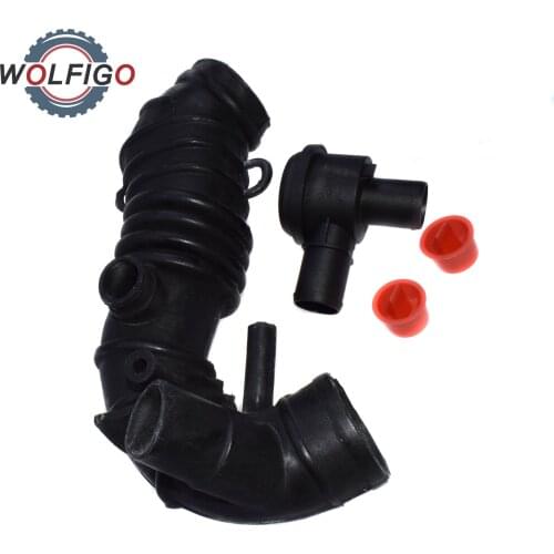 WOLFIGO Turbocharger Air Filter Vent Hose Air Intake Exhaust Pipe Valve For VW Passat B5 Audi A4 A6 Skoda Superb 1.8T 058133356L