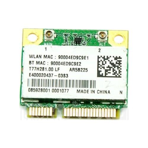 WTXUP for Atheros AR5B225 AR9485 150Mbps Half Mini PCi Express WiFi Adapter with AR3012 Bluetooth 4.0 for Windows XP/7/8/Linux