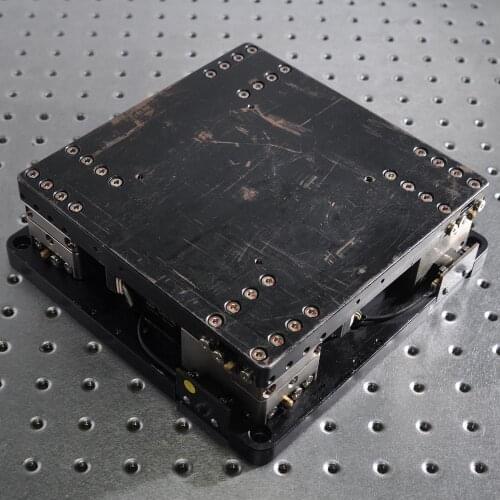 XYU axis GMT GAS00-190L electric high-precision horizontal angular displacement fine-tuning sliding table aluminum 190*190mm