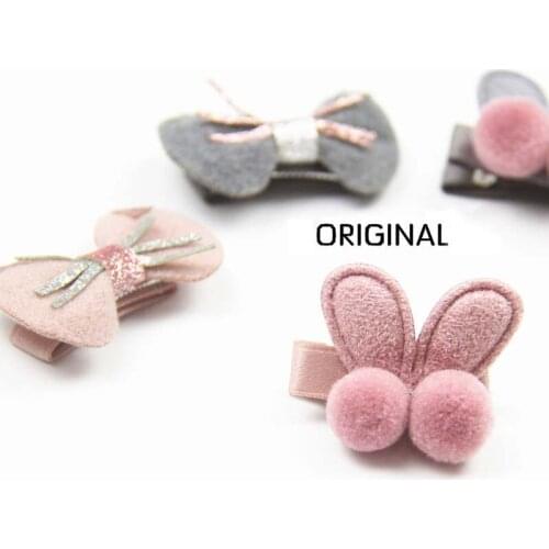 Pet Cats Dog Bow Hairpin Headdress Pet Grooming Accessories Hair ball rabbit ears hair clip