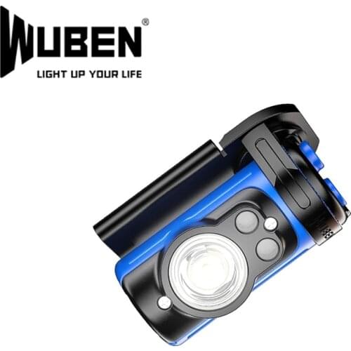 2021 NEW WUBEN H3 Rotatable Clip Headlamp LED Cap Hat Light Ball Cap Visor Headlight for Running Hiking Camping Fishing