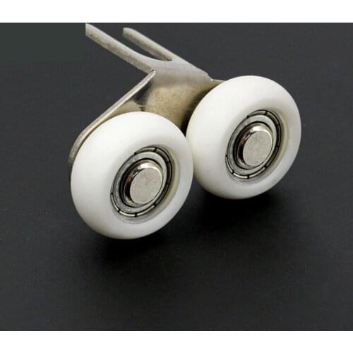 4pcs Wardrobe Windows Sliding Upper Roller Wheels Pulley Doors Silence Fittings