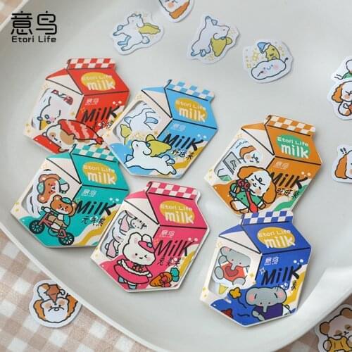 45 pcs Cute Daily life of Animals Decorative Paper Stickers Scrapbooking diy Label Diary Stationery Album Journal Planner