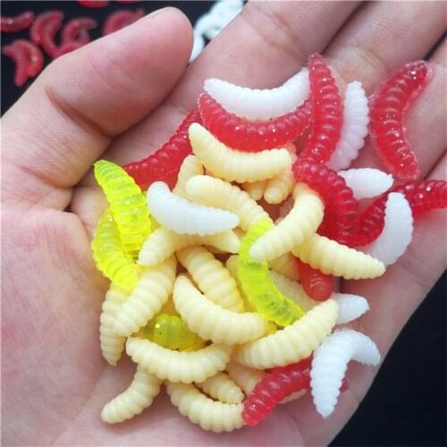 50pcs-100pcs Fishing Lures Soft Bait Aphid 2cm/0.4g Artificial Manufacturing Soft Baits Fishing Accessories Lure Bass Carp