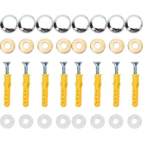 8Pcs 16mm Polished Stainless Steel Decorative Mirror Screw Cap Home Furniture Fitting Table Nails Fasteners Advertising Hardware