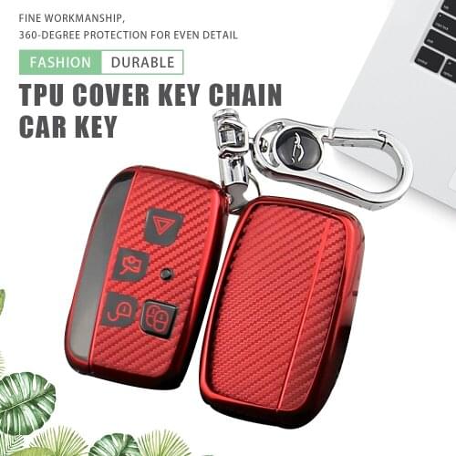 TPU Car Key Case Cover Key Chain Ring for Land Rover A9 Range Rover Freelander 2 3 Evoque Discovery Sport Remote Key Protector