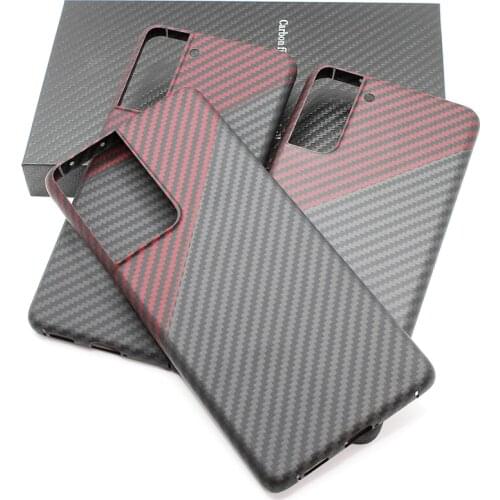 Carbon fiber case for Samsung galaxy S21FE S21 case S21Plus S21Ultra 5G light Thin High-strength protective shell Aramid case