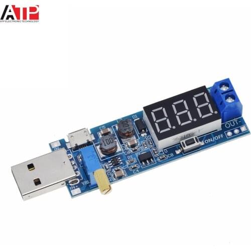DC-DC 5V to 3.5V / 12V USB Step UP / Down Power Supply Module Adjustable Boost Buck Converter Out DC 1.2V-24V