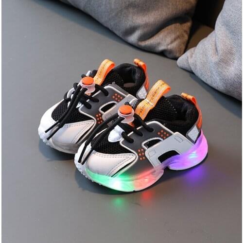 Children Casual Baby Shoes Glowing Sneakers Kid Led Light Up Toddler Baby Unisex Shoes Sneakers with Luminous Sole