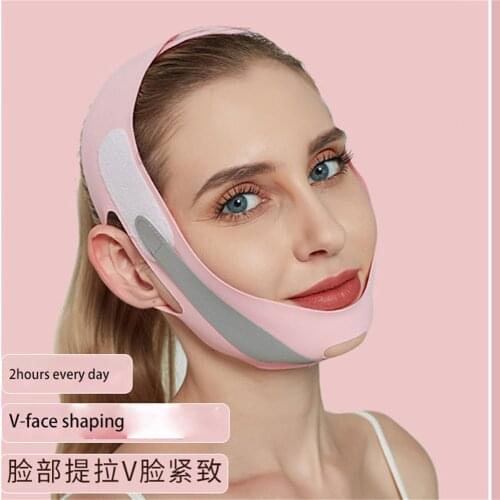 Double Chin Reducer Chin Up Slimming Strap Fixed Belt Face lifting Strap for Women V-Line Facial lift Bandage Sculpt Bandage