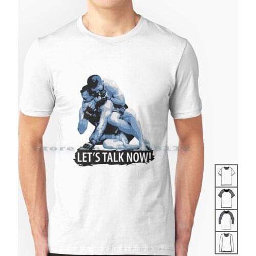 Khabib " Lets Talk " Nurmagomedov T Shirt 100% Cotton Khabib Lets Talk Nurmagomedov Conor Mcgregor Dagestan Russia Ireland