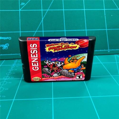 Toe Jam Toejam & Earl 2 Panic On Funcotron - 16 bit MD Games Cartridge For MegaDrive Genesis console