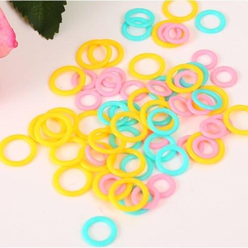 100Pcs Woolen Yarn Ring Rod Needle Marker Ring Color Ring Marker Ring Knitting Tool Accessories S/M/L